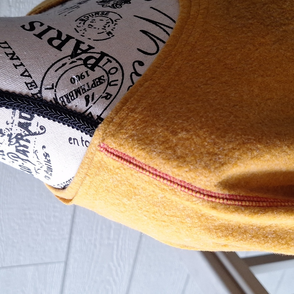 Natural Life Oversized Fleece Tunic with Side Slits Mustard Yellow OS Sizing - Picture 7 of 10